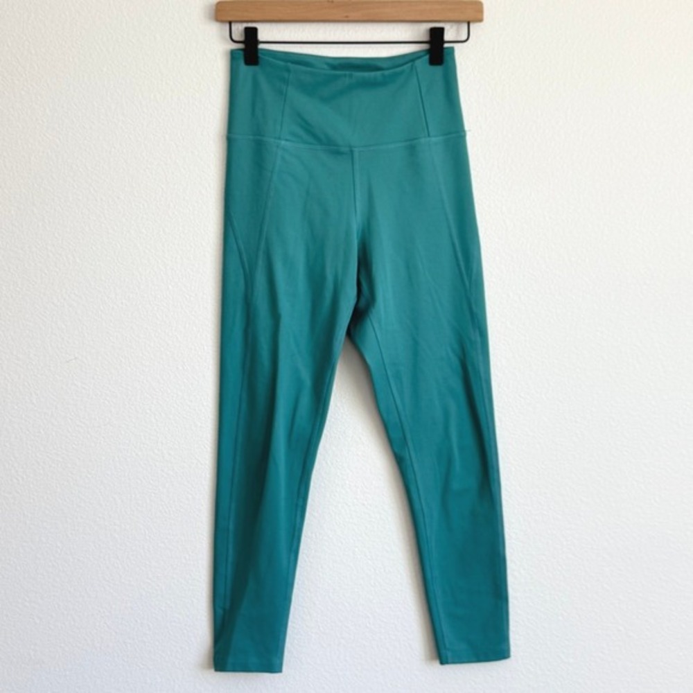 Girlfriend Collective Compressive Leggings Small Teal Earthy Gorpcore High Rise